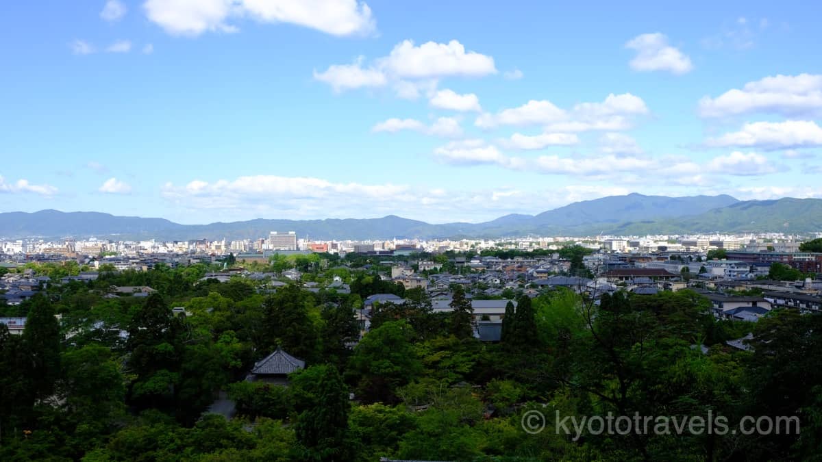 永観堂 多宝塔から京都市街を一望