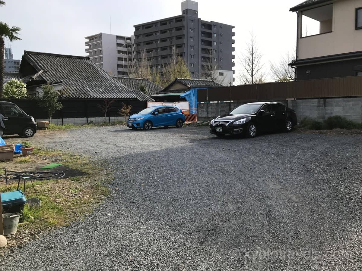 本法寺の駐車場