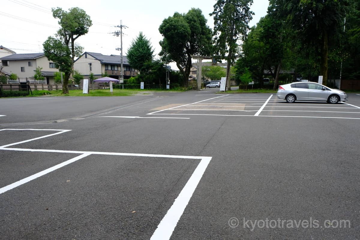 松尾大社の駐車場