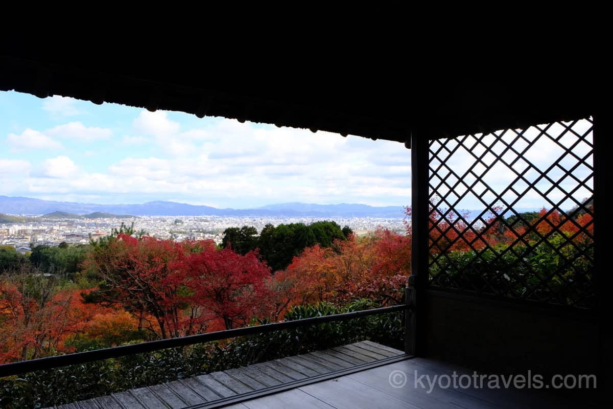 大河内山荘の紅葉と眺望