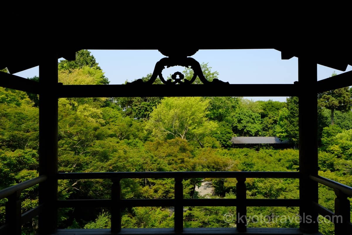 東福寺 通天橋から臥雲橋の新緑を眺める