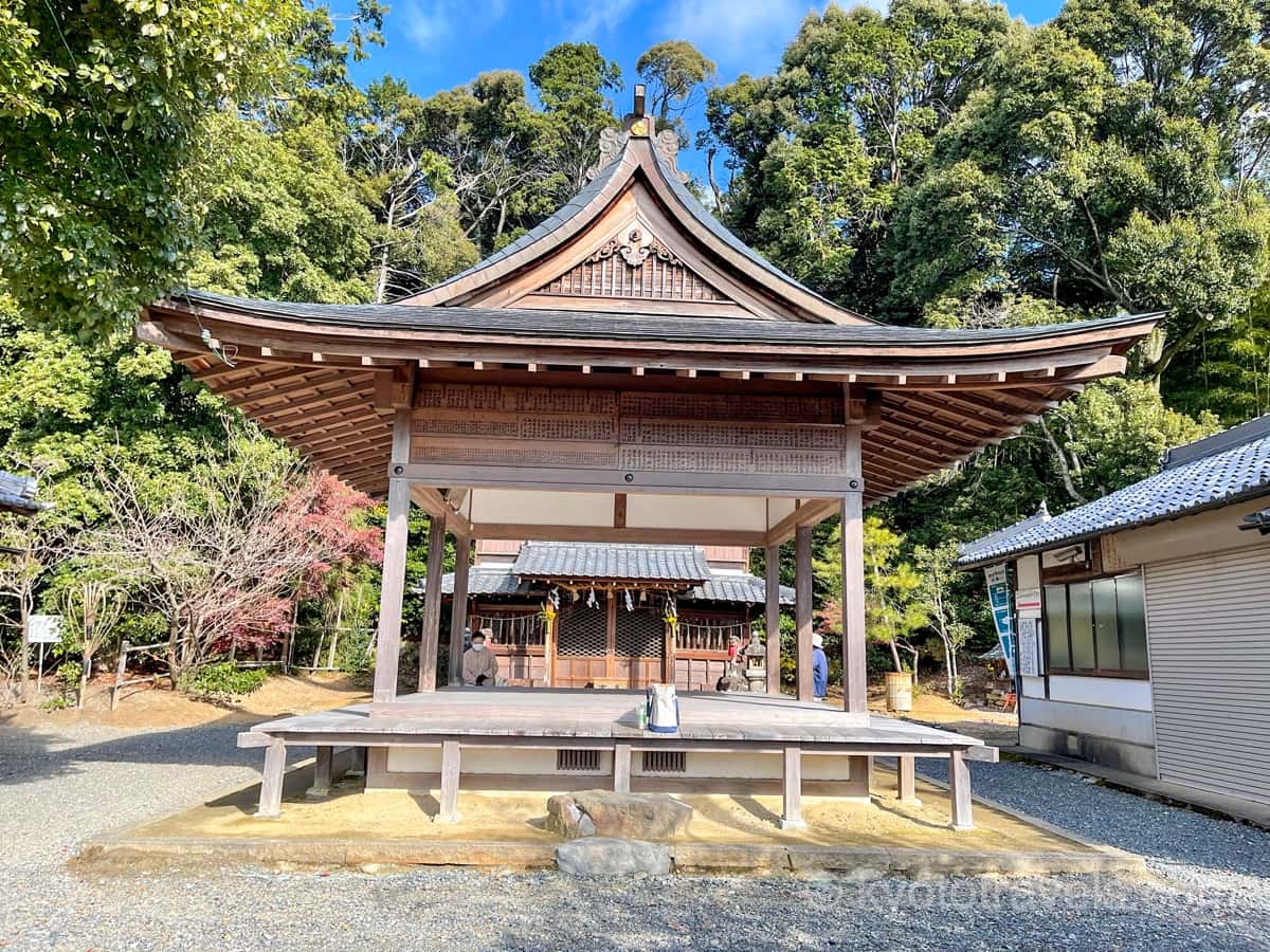 走田神社の拝殿