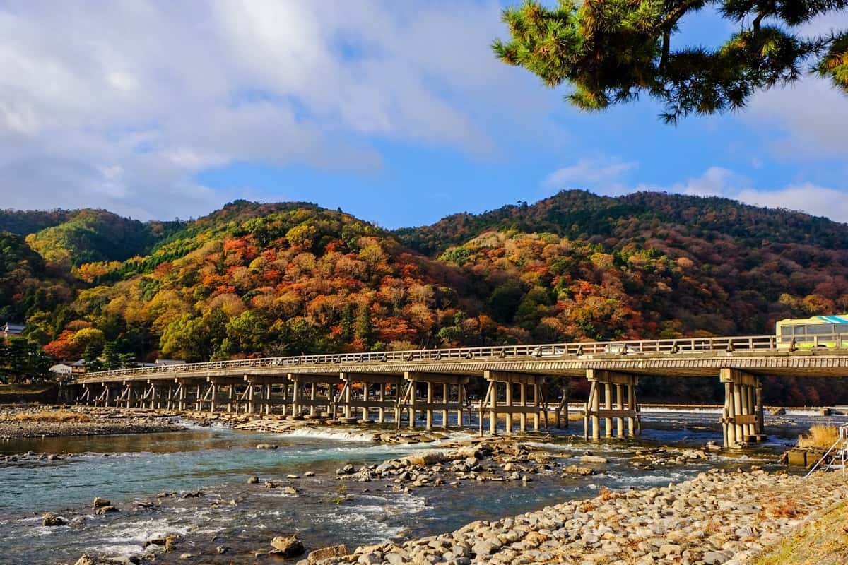 嵐山 渡月橋の紅葉